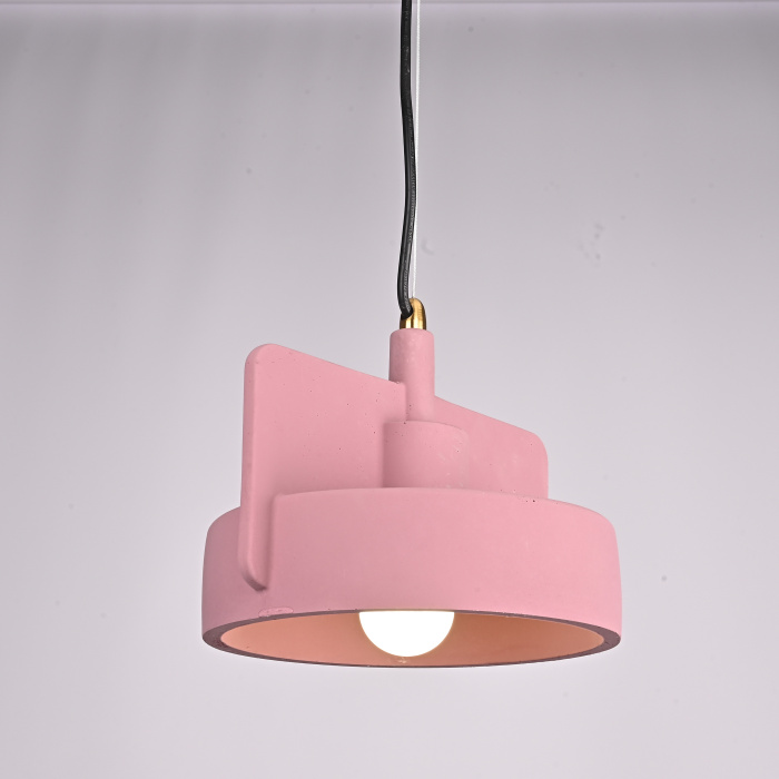 Подвесной бетонный светильник SKOVL A терракот ImperiumLoft