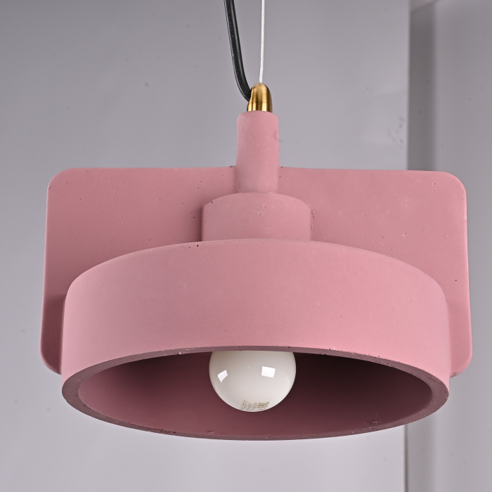 Подвесной бетонный светильник SKOVL A терракот ImperiumLoft