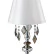 Настольная лампа Crystal Lux MERCEDES LG1 CHROME/SMOKE