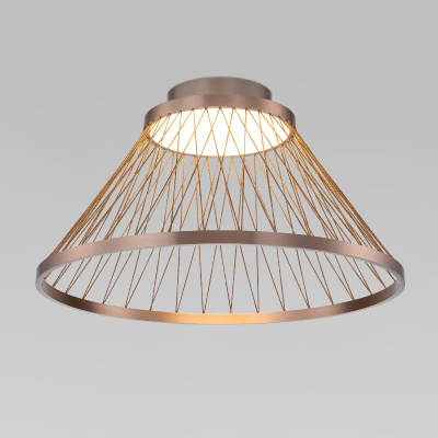 Потолочная люстра Eurosvet Cesta 40019/1 LED коричневый