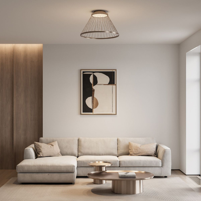 Потолочная люстра Eurosvet Cesta 40019/1 LED коричневый