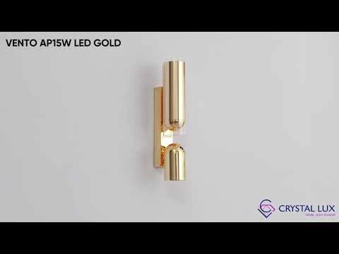 Бра Crystal Lux VENTO AP15W LED GOLD