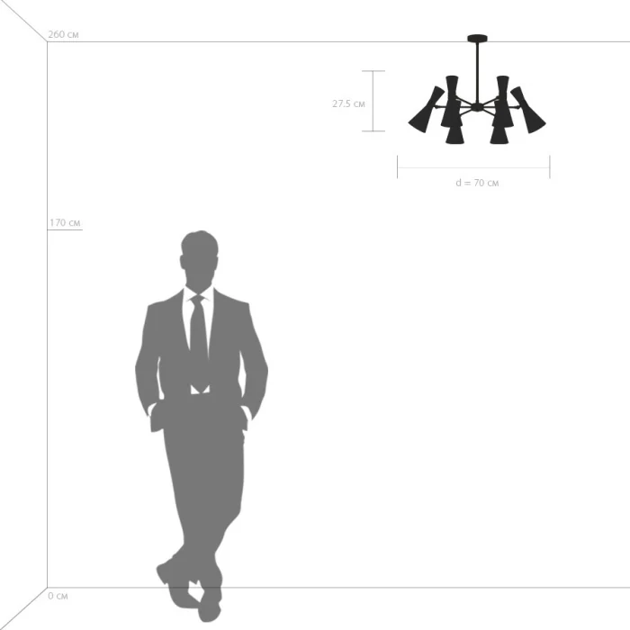 Люстра на штанге Dumo LIGHTSTAR 816067