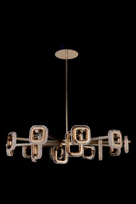 Подвесная люстра Leon Theona LE7701/15 Grey/Gold