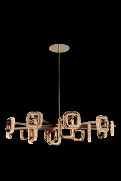 Люстра на штанге Leon Theona LE7701/15 Grey/Gold