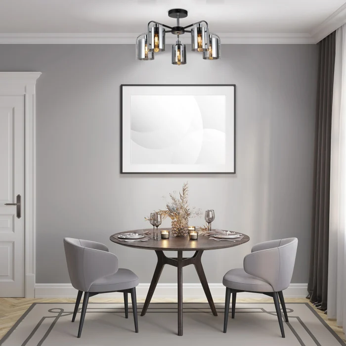 Потолочный светильник ELEGANT ESCADA 671/5P Chrome