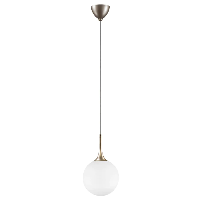 813023 (MD5086-1GL)  Подвес GLOBO 1х40W  E14 champagne gold/white (в комплекте)