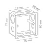 Монтажная коробка Led Technology SPACE CCT PANEL TUYA MOUNTING BOX