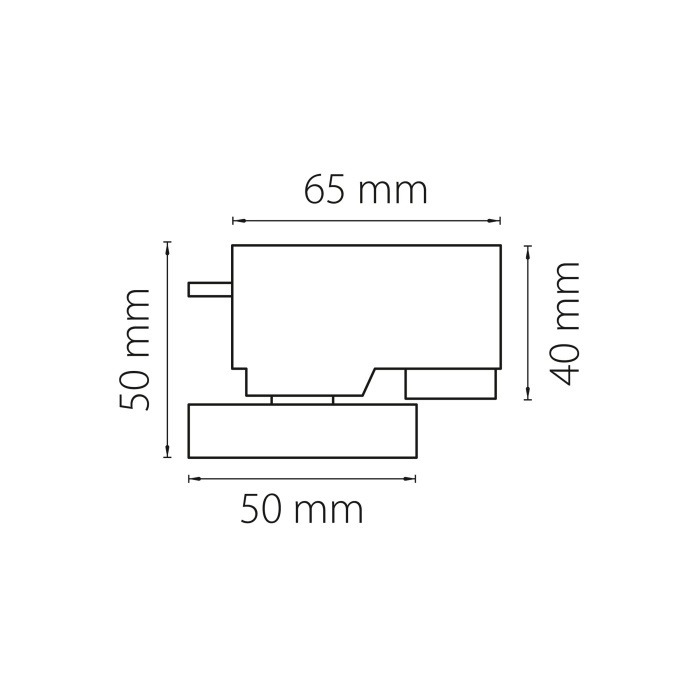 Трековое крепление ASTA с 1-фазным адаптером к 05101xIP65/05105х/21444x LIGHTSTAR 592019