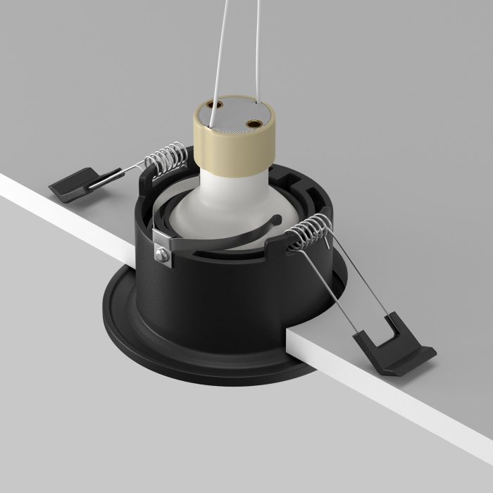 Встраиваемый светильник Maytoni Slim DL027-GU10-B