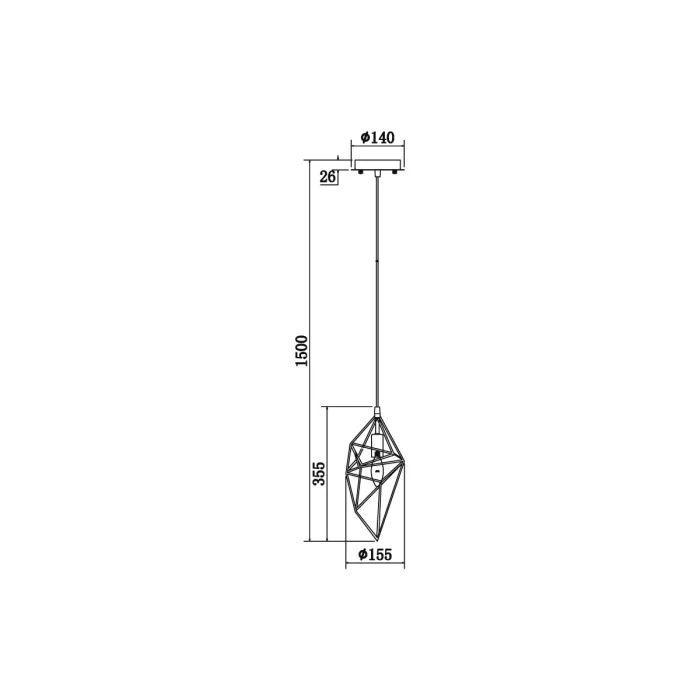 Подвесной светильник VL1544P01 Vele Luce