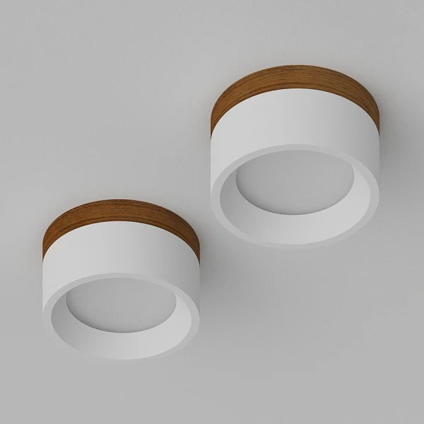 Накладной светильник Ledron SUITABLE LARGE Wooden Wh