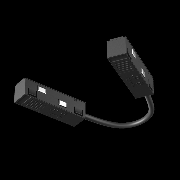 Коннектор питания угловой гибкий 15 см Exility черный Maytoni TRA034CPC-42B-15-1