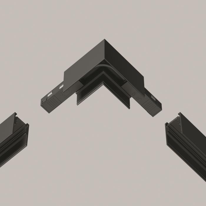 Коннектор питания угловой гибкий 15 см Exility черный Maytoni TRA034CPC-42B-15-1
