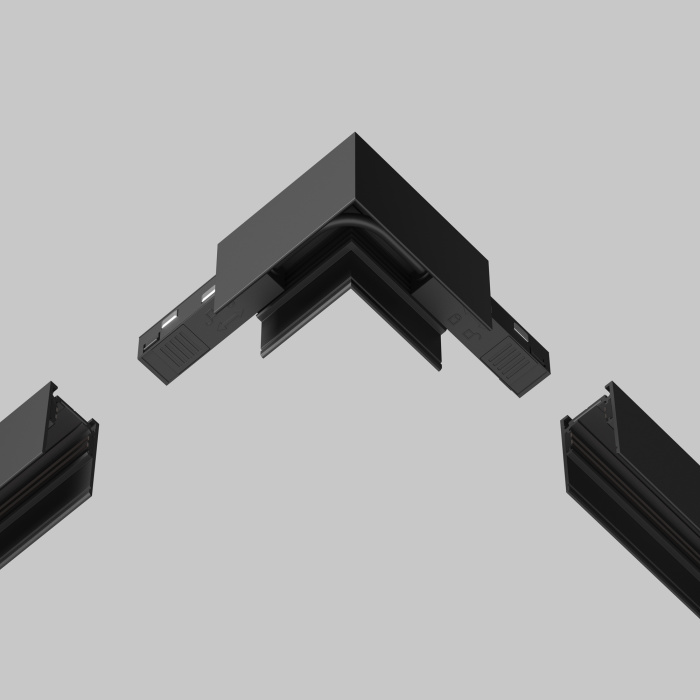 Коннектор питания угловой гибкий 15 см Exility черный Maytoni TRA034CPC-42B-15-1