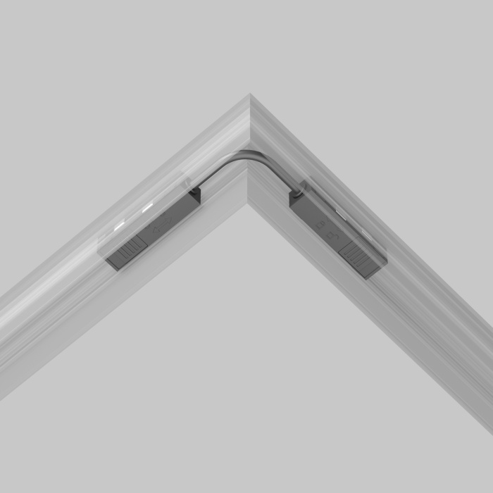 Коннектор питания угловой гибкий 15 см Exility черный Maytoni TRA034CPC-42B-15-1