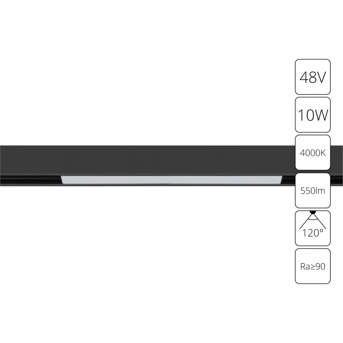 Магнитная трековая система Arte Lamp LINEA A4662PL-1BK