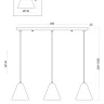 Подвесной светильник Freya Falke Market FR8004PL-03WG