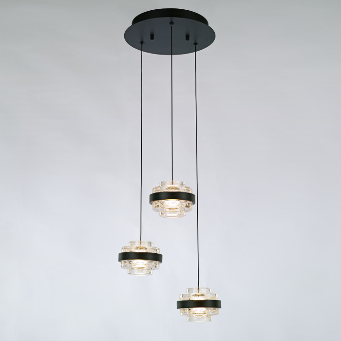 Подвесной светильник Delight Collection Indiana MD22030002-3A black/clear