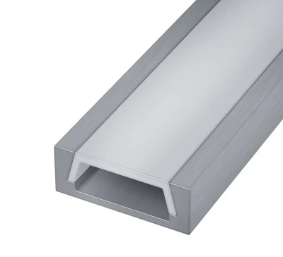 Накладной профиль с рассеивателем (Комплект: Рассеиватель 2м; Заглушки 2шт ST017.129.01