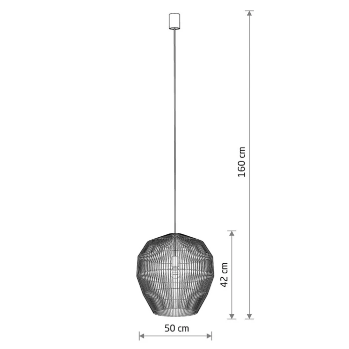 Подвесная люстра Nowodvorski Haiti M Wood 11164