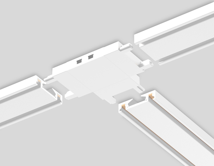 Коннектор T-образный для накладного шинопровода Magnetic Ultra Slim Ambrella light GV1118