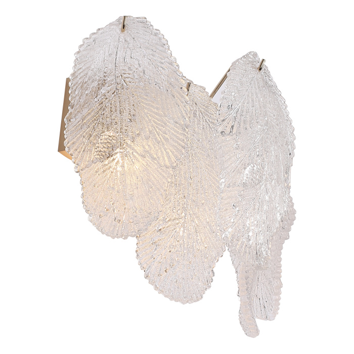 Светильник настенный ST-Luce золотистый/прозрачный, янтарный G9LED 2*5W SL6135.201.02