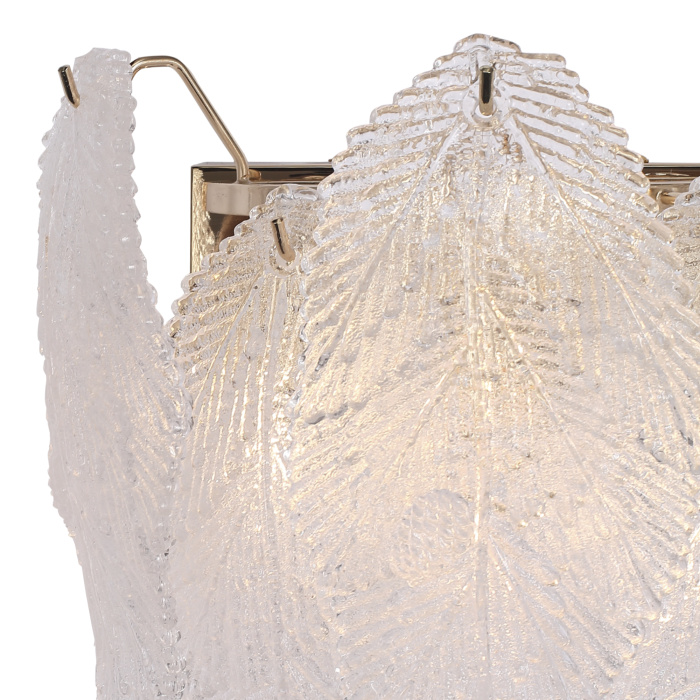 Светильник настенный ST-Luce золотистый/прозрачный, янтарный G9LED 2*5W SL6135.201.02