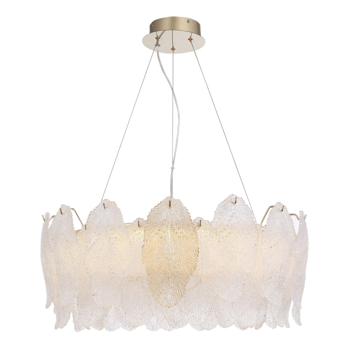 Светильник подвесной ST-Luce золото/прозрачный, янтарный LED 1*42W 3000K SL6135.213.01