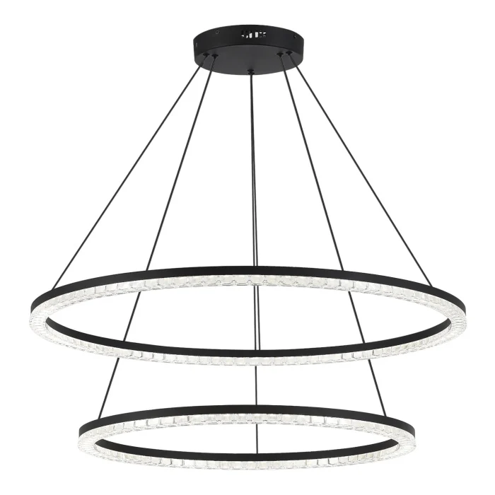 Светильник подвесной ST-Luce черный/прозрачный LED 1*96W 4000K SL1018.403.02