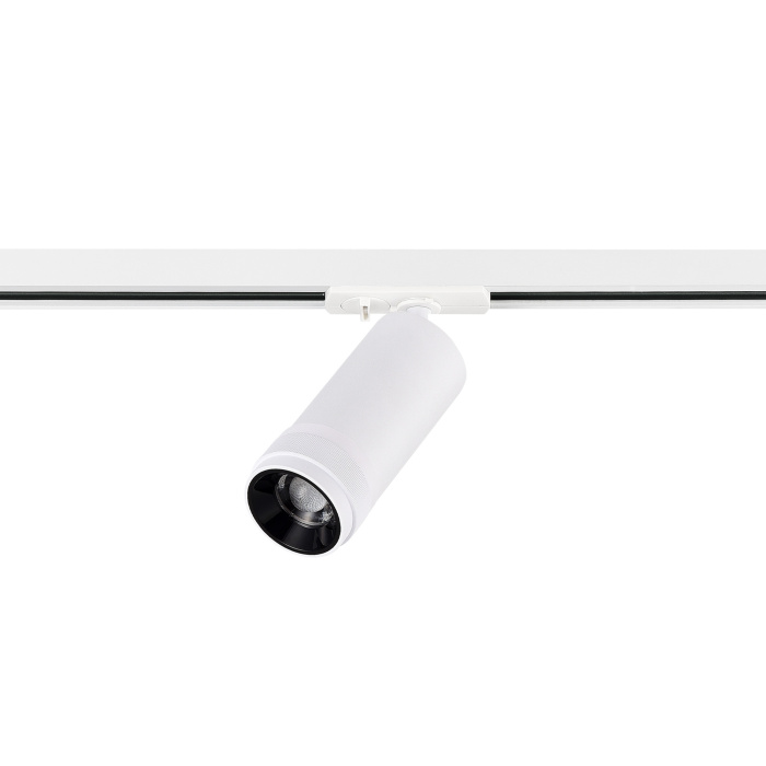 Светильник трековый Zoom Белый LED 1*20W 3000K 1 800Lm Ra 10-55° IP20 D65xH145 220V ST385.536.20