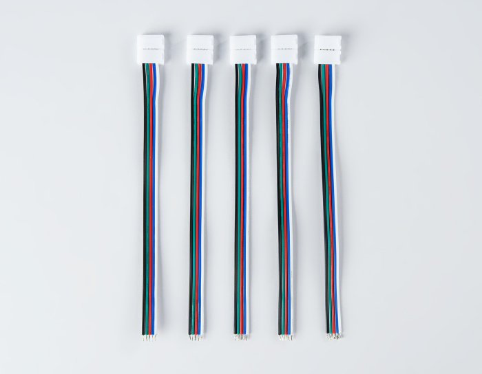 Соединитель гибкий односторонний для светодиодной ленты 5050 12/24V (5 конт.) 150 мм GS7301 (5шт) Ambrella light GS7301