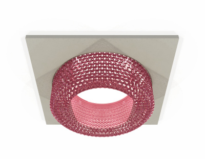 Комплект встраиваемого светильника с композитным хрусталем Ambrella light XC7633022