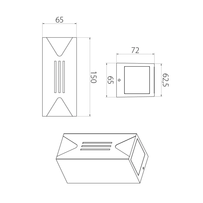 Настенный фонарь Natural Concepts Dwell NC-003028-DG