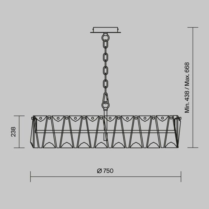 Подвесной светильник Maytoni Puntes MOD043PL-08G