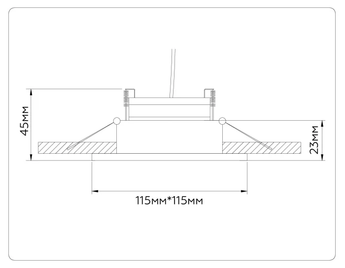 Встраиваемый поворотный точечный светильник GX53 AMBRELLA light TN51918