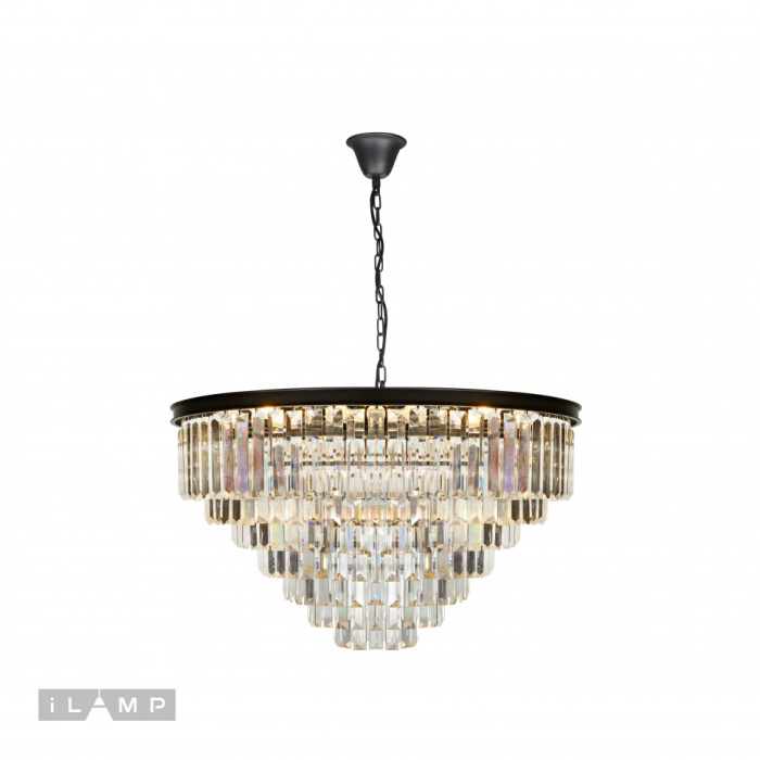 Подвесная люстра iLamp Triumph 6101-800 Черная