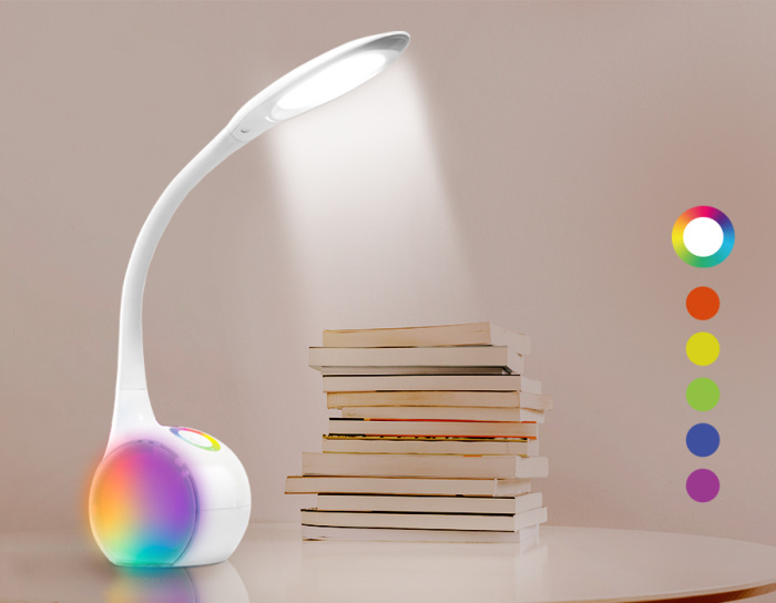 Светодиодная настольная лампа с RGB подсветкой Ambrella light DE532