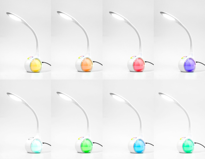 Светодиодная настольная лампа с RGB подсветкой Ambrella light DE532