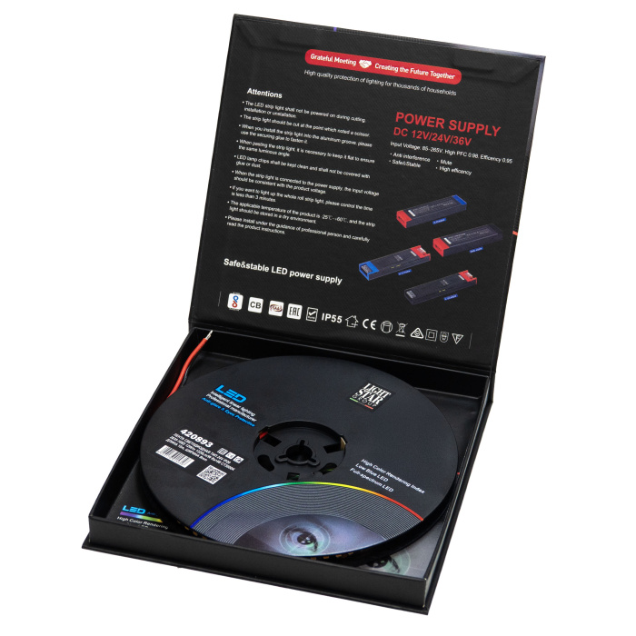 Лента светодиодная 8mm 24V 12W/m 168leds/M 1320LM/m Lightstar 420893