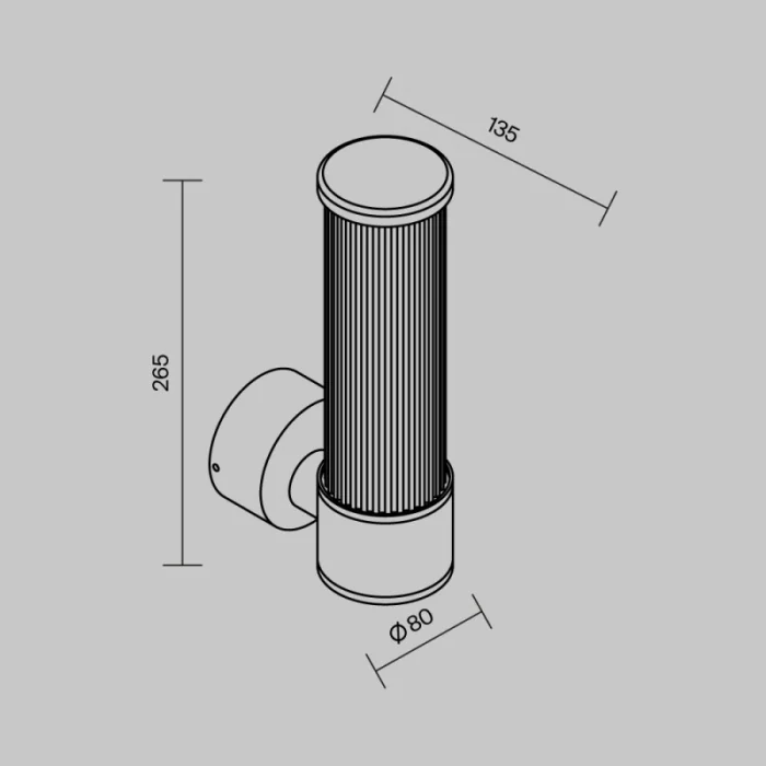 Светильник настенный Maytoni O593WL-L8BR3K