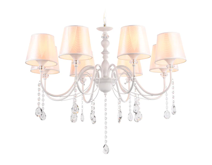 Подвесная люстра с абажуром и хрусталем Ambrella light TR4605