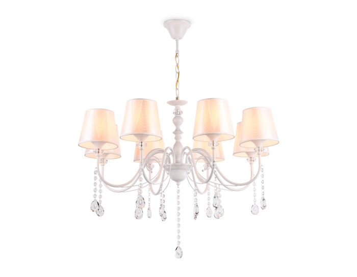 Подвесная люстра с абажуром и хрусталем Ambrella light TR4605