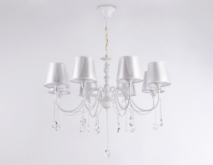 Подвесная люстра с абажуром и хрусталем Ambrella light TR4605