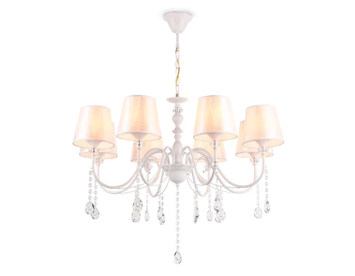 Подвесная люстра с абажуром и хрусталем Ambrella light TR4605