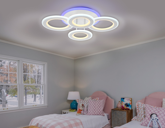 Потолочный светодиодный светильник с пультом Ambrella light FA8801