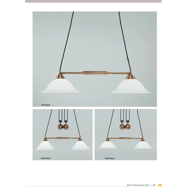 Подвесной светильник Berliner Messinglampen ED66-70opB