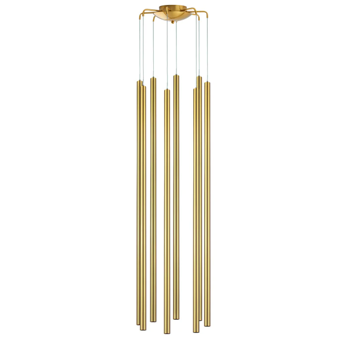Подвесная люстра TUBO LED 40W 2560LM 25G ЗОЛОТО 4000K Lightstar L8T747443