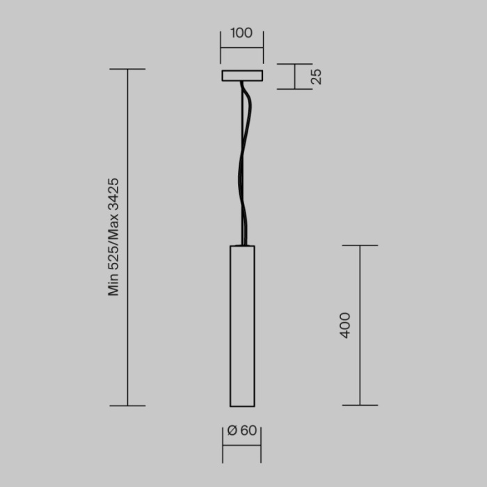 Подвесной светильник Maytoni Modern MOD461PL-L5BK