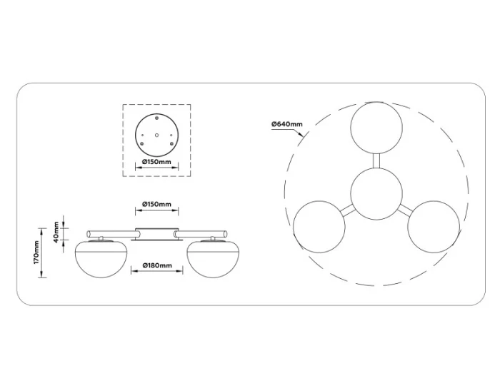 Потолочный светодиодный светильник HIGH LIGHT AMBRELLA LIGHT LH12006